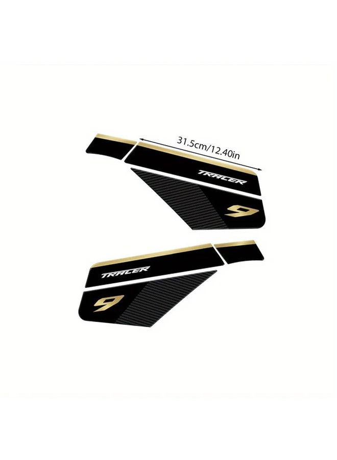 Yamaha Tracer 9 GT GT Plus 2021 2024 Blue Golden Fuel Tank Protector Stickers - Image 2